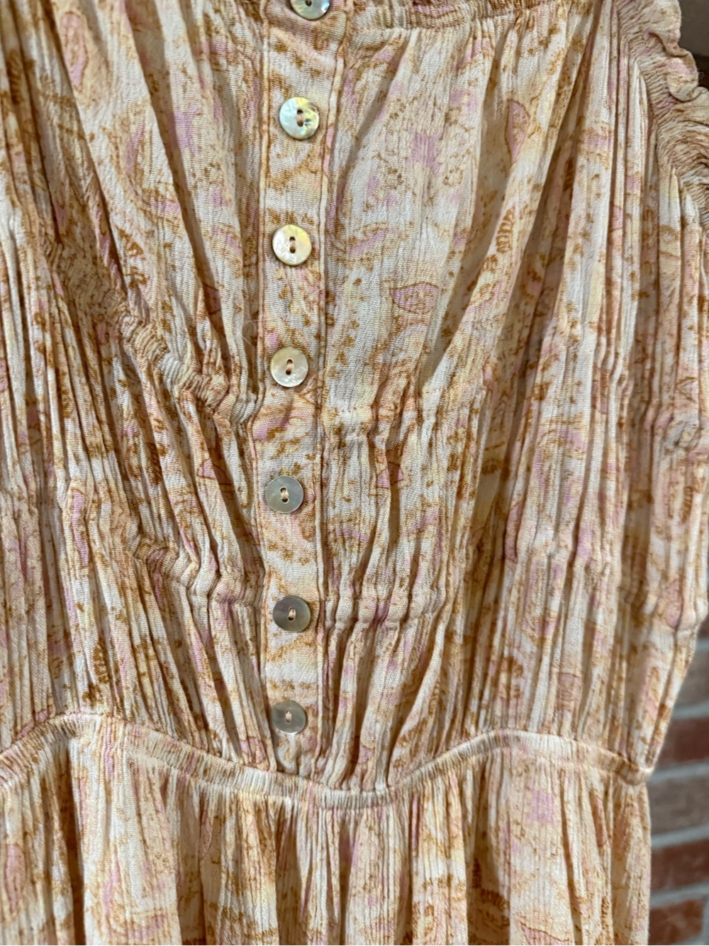 Z SUPPLY Floral Gauze Tiered Button-Front Mini Dress - Picture 3 of 6